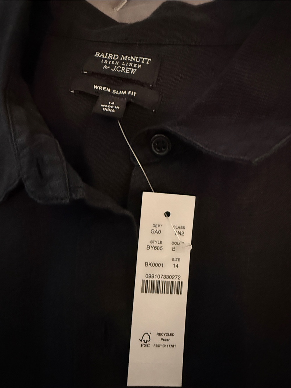 NWT J. Crew Baird McNutt Wren Shirt - Picture 2 of 4